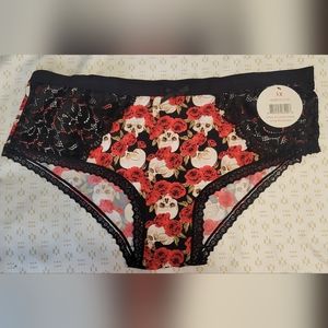 Splendies Panties - Skulls and Roses